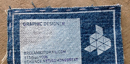 Jeans Denim Business Card