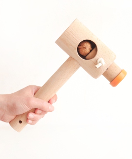 Wooden Mallet Nut Cracker
