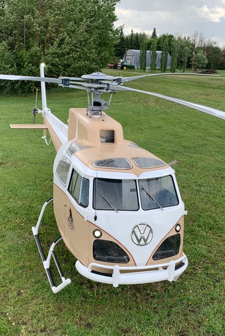 Chuck Jurgen Teschke Volkswagen Bus Helicopter