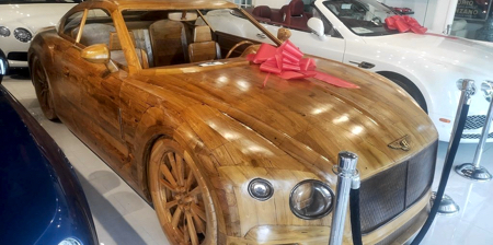 Bentley Made of Wood