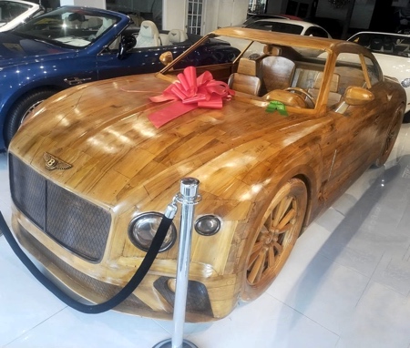Wooden Bentley Continental GT Car