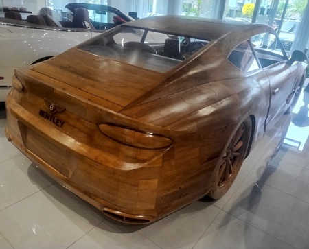 Wooden Bentley Continental Car