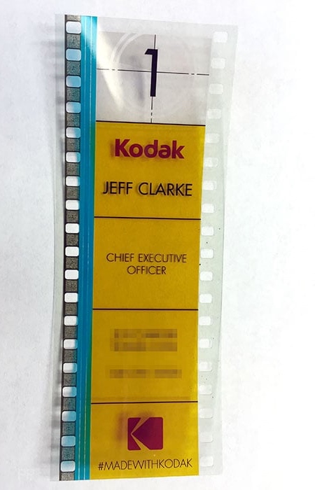Kodak CEO Business Card