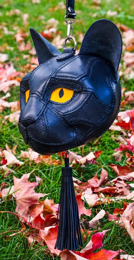Cat Head Purse