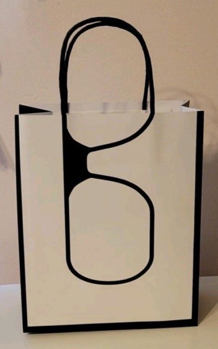Glasses Handle Shopping Bag