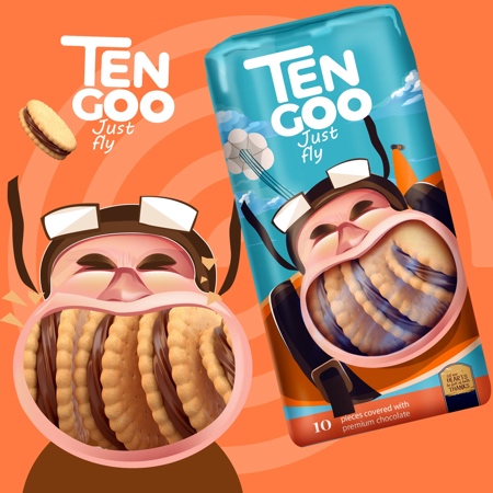 TEN GOO Cookie Packaging