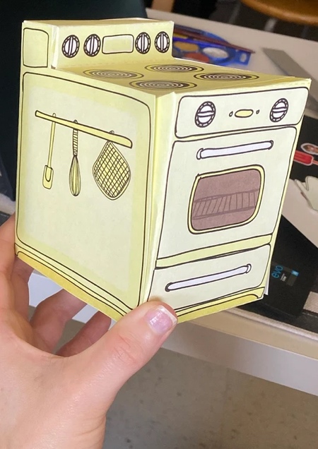 Miniature Oven Cupcake Box Miniature Oven Cupcake Box