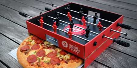Foosball Pizza Box Foosball Pizza Box