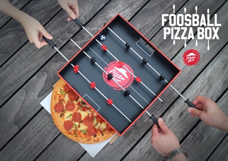 Pizza Hut Table Football Pizza Box Pizza Hut Table Football Pizza Box