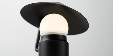 Man with Umbrella Lamp