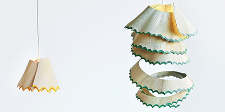 Pencil Shaving Lampshades
