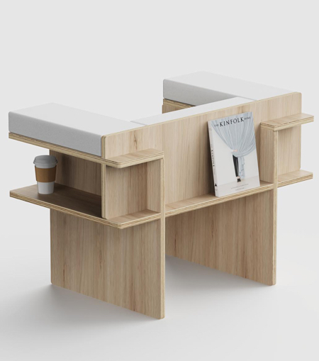SUNRIU Design Grid Armchair
