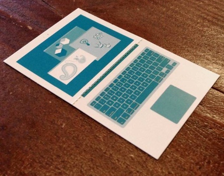 Laptop Computer Business Card Laptop Computer Business Card