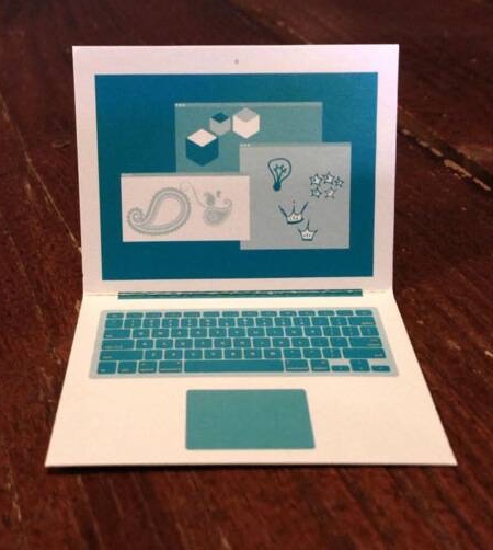 Notebook Computer Business Card Notebook Computer Business Card