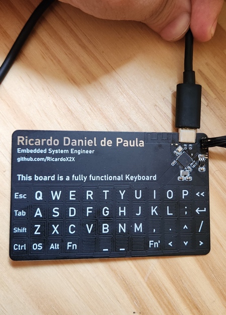 Functional Keyboard Business Card Functional Keyboard Business Card