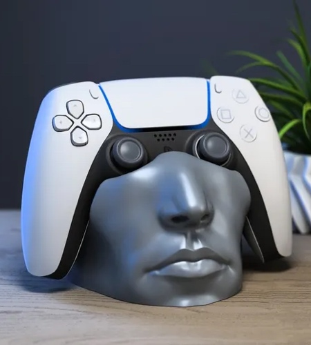 Human Face PS5 Controller Holder Human Face PS5 Controller Holder