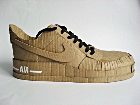 Nike Air Shoes Made of Cardboard Nike Air Shoes Made of Cardboard