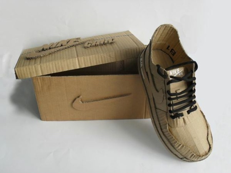 Nike Shoes Made of Cardboard Nike Shoes Made of Cardboard