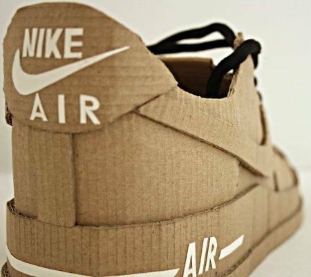 Nike Sneakers Made of Cardboard Nike Sneakers Made of Cardboard