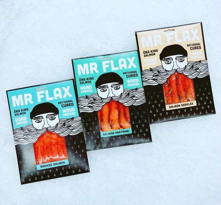 Mr Flax Smoked Salmon Packaging Mr Flax Smoked Salmon Packaging
