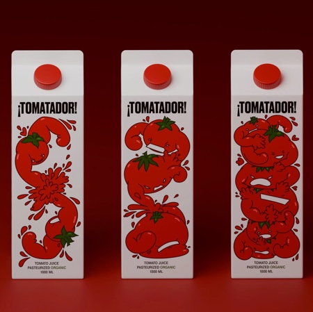 TOMATADOR Tomato Juice Packaging
