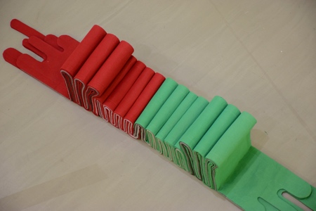 Bench Made of Carpets