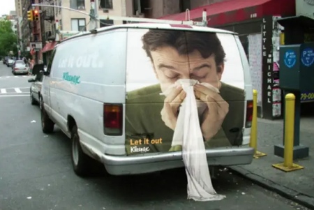 Kleenex Tissue Van
