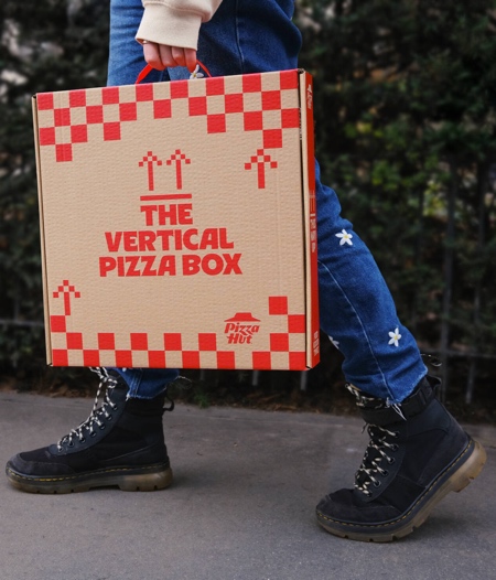 Pizza Hut Vertical Pizza Box
