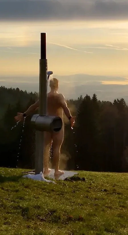 Wood Heated Outdoor Shower Wood Heated Outdoor Shower