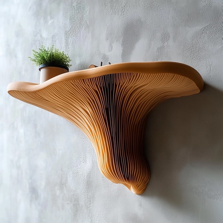 3D Printed Mushroom Bookshelf 3D Printed Mushroom Bookshelf