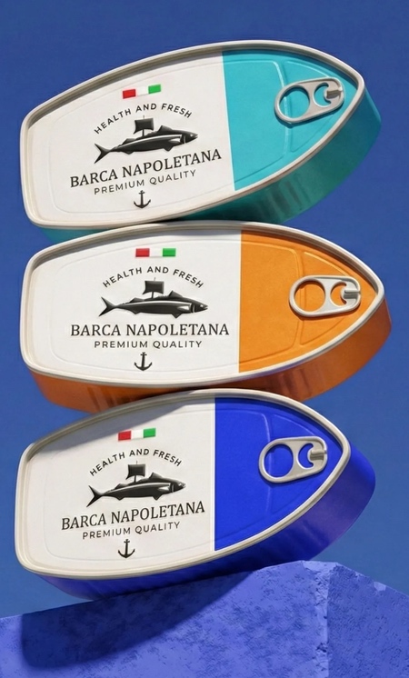 Barca Napoletana Canned Fish Packaging Barca Napoletana Canned Fish Packaging
