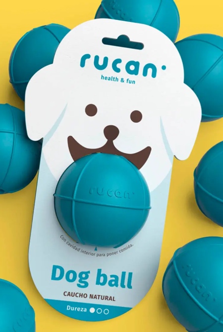 Bulldog Studio Rucan Dog Ball Packaging
