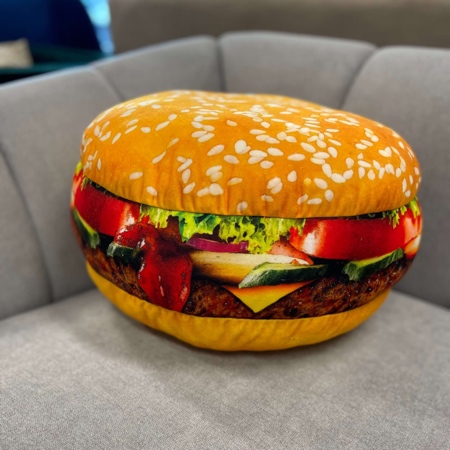 3D Burger Pillow
