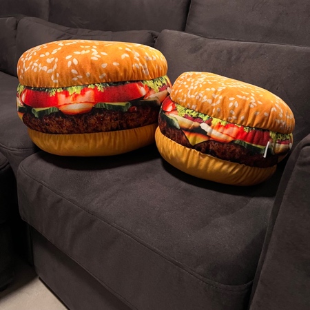 Giant Burger Pillow