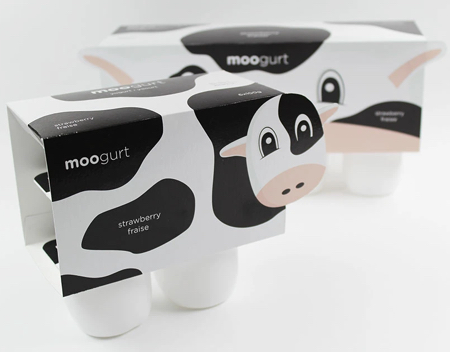 Cow Yogurt Packaging