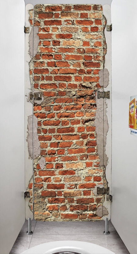 Toilet Brick Wall