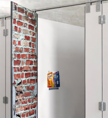 Toilet Brick Wall Sticker