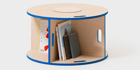 BINGLE Rolling Bookcase BINGLE Rolling Bookcase