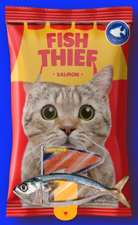 Cat Salmon Packaging