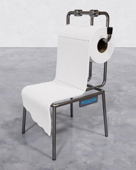 Muddycap Toilet Paper Chair