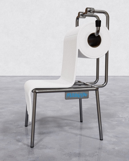 Toilet Paper Roll Chair