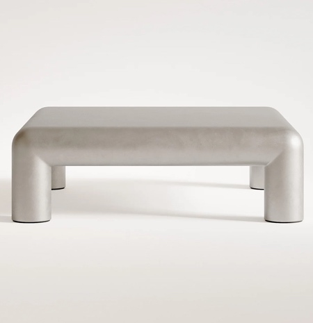 Raw Aluminum Coffee Table