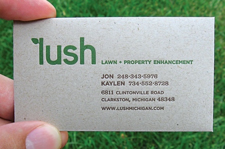 Lush Business Card