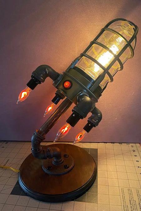 Lathrop Custom Designs Rocket Lamp Lathrop Custom Designs Rocket Lamp