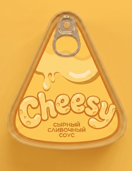 Cheese Shaped Sauce Packaging