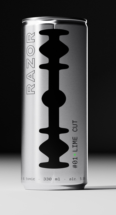 RAZOR Aluminum Can Packaging RAZOR Aluminum Can Packaging