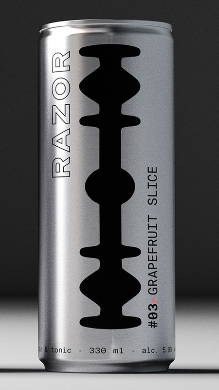 RAZOR Cocktail Packaging RAZOR Cocktail Packaging