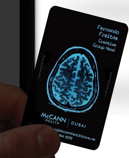 McCann Health Dubai X-Ray Business Cards McCann Health Dubai X-Ray Business Cards