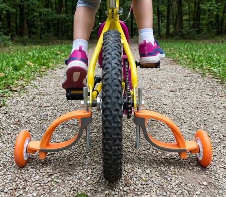 Flexible Bike Training Wheels