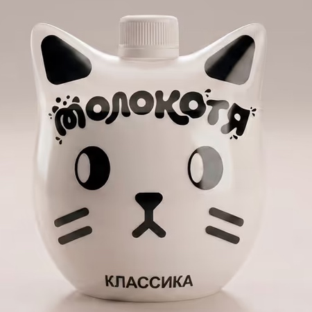 Cat Shaped Milk Packaging Cat Shaped Milk Packaging